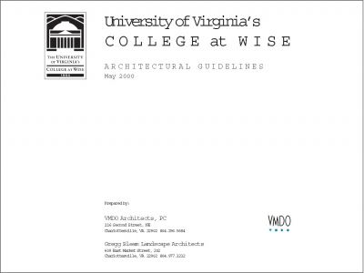 UVA College at Wise: Architecture Guidelines (2000)