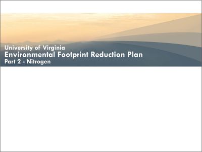 Environmental Footprint Reduction Plan (Nitrogen)