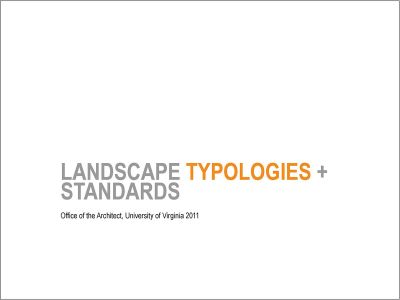 Landscape Typologies & Standards (2011)